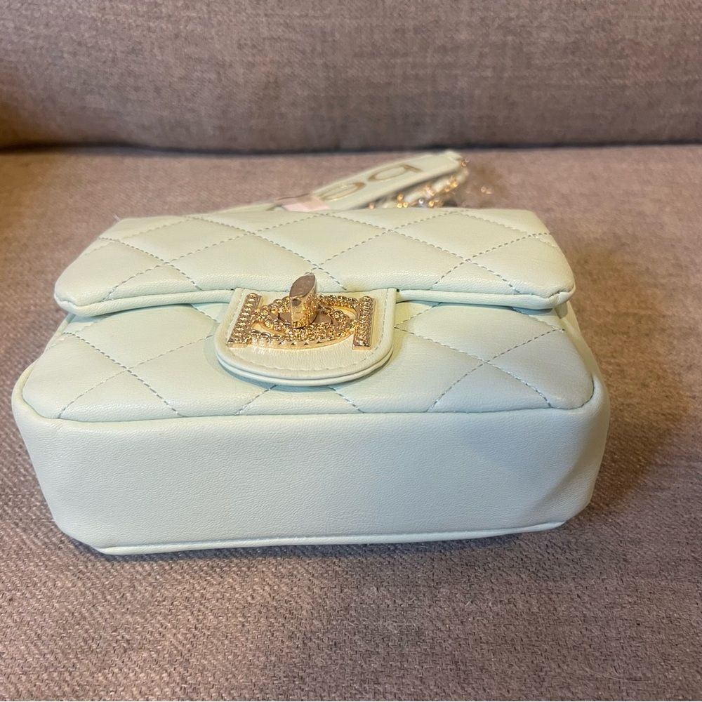 NWT Bebe Wyatt‎ shoulder bag small shoulder bag in mint green with gold accents - Picture 15 of 15